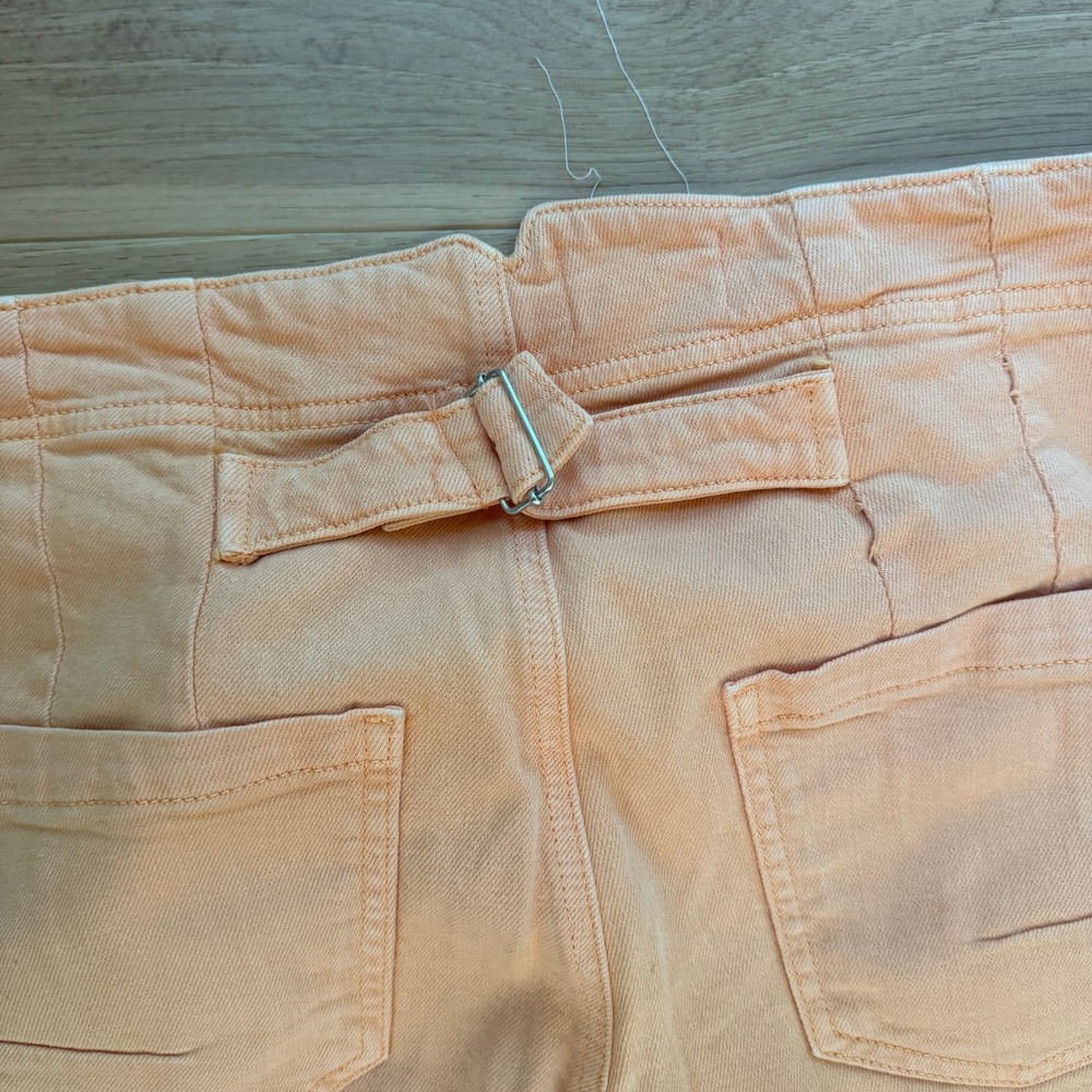 Pilcro Anthropologie Sailor Wide-Leg Pants/Jeans Peach SZ 29 Cottagecore - Picture 7 of 14